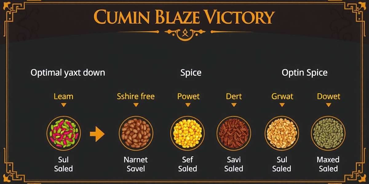 Cumin Blaze Victory Advanced Strategy Guide Cumin Blaze Victory strategy guide illustration showing optimal spice combinations